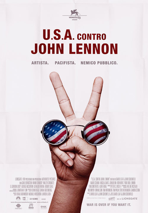 Locandina U.S.A. contro John Lennon